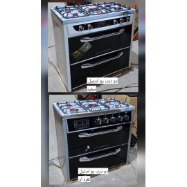 اجاق گاز رو استیل عرض 90 مدل تک و دو و سه و چهار درب ضمانت دار