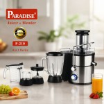 آبمیوه گیری 4کاره پارادیس مدل p-210