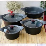 سرویس قابلمه چدن طرح کره ای دایکست Star 8 پارچه